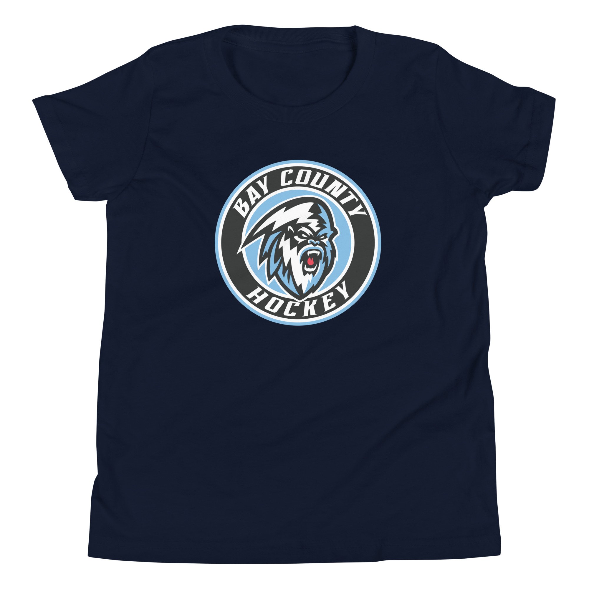 Bay County Hockey: Youth Short Sleeve - Circle Logo - Image 2
