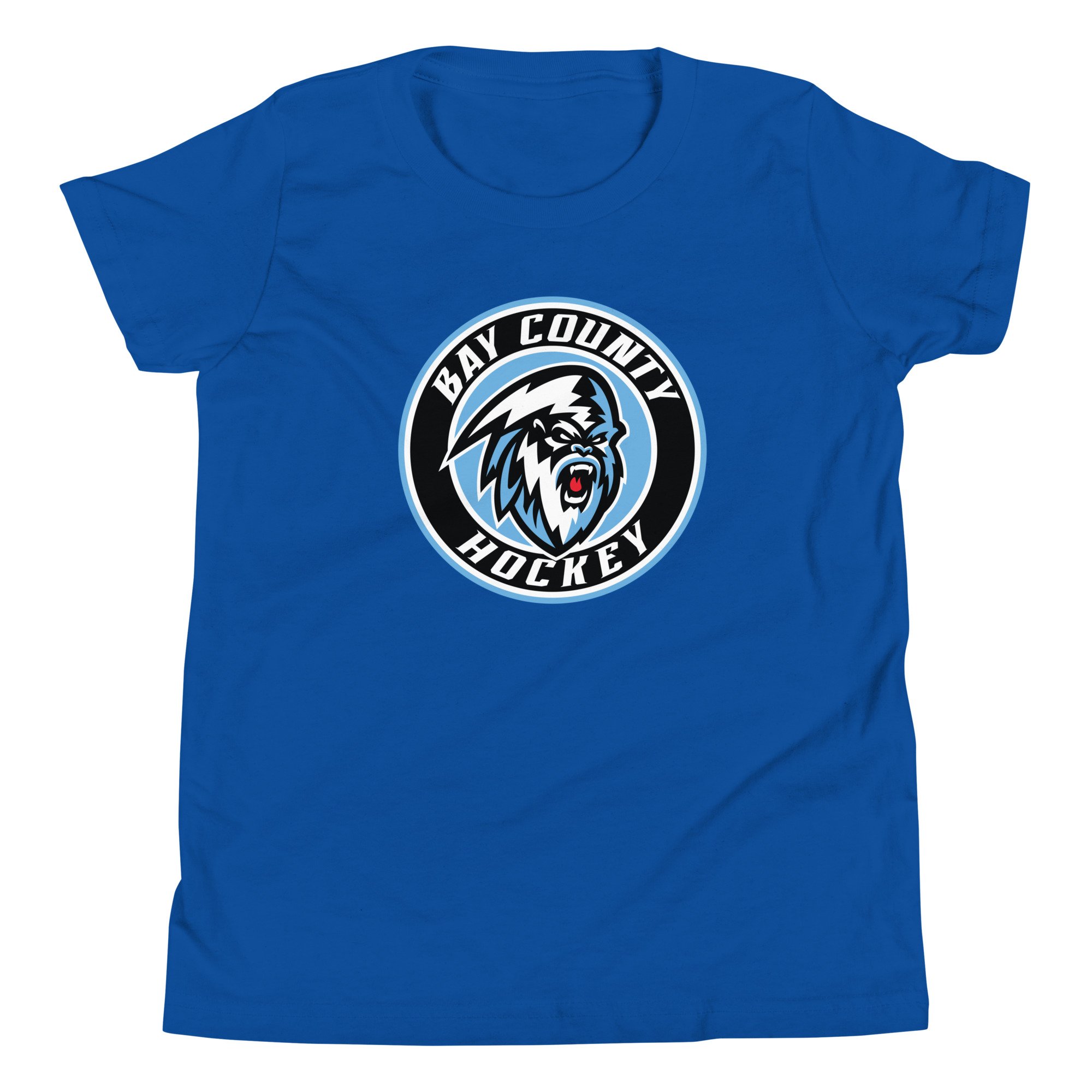 Bay County Hockey: Youth Short Sleeve - Circle Logo - Image 3