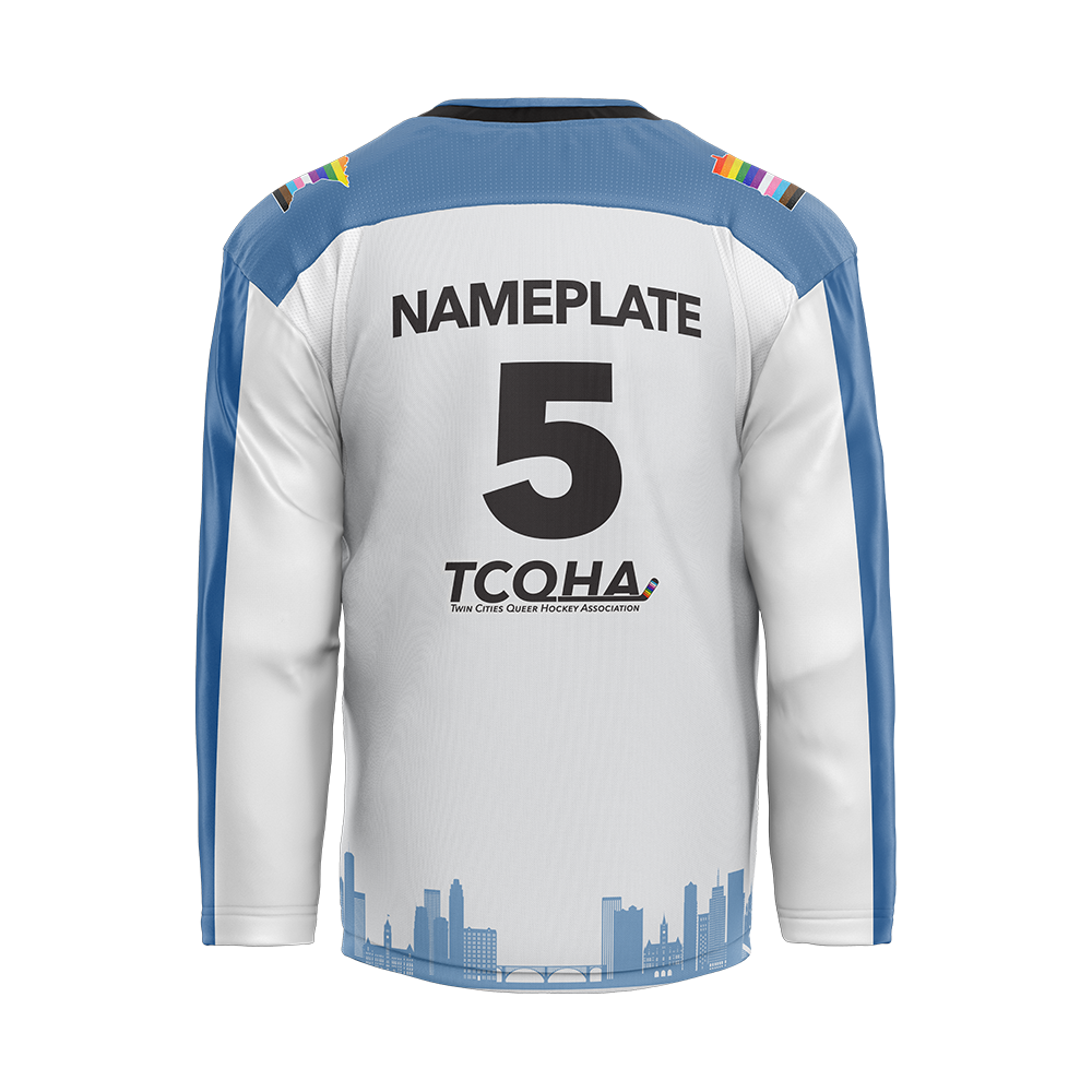TCQHA: Reversible Blue & White Jersey - Image 6
