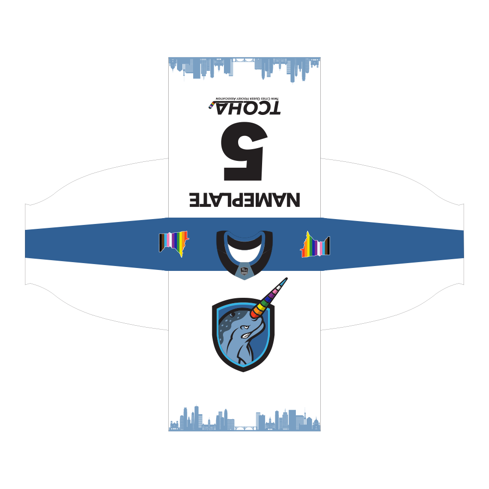 TCQHA: Reversible Blue & White Jersey - Image 7