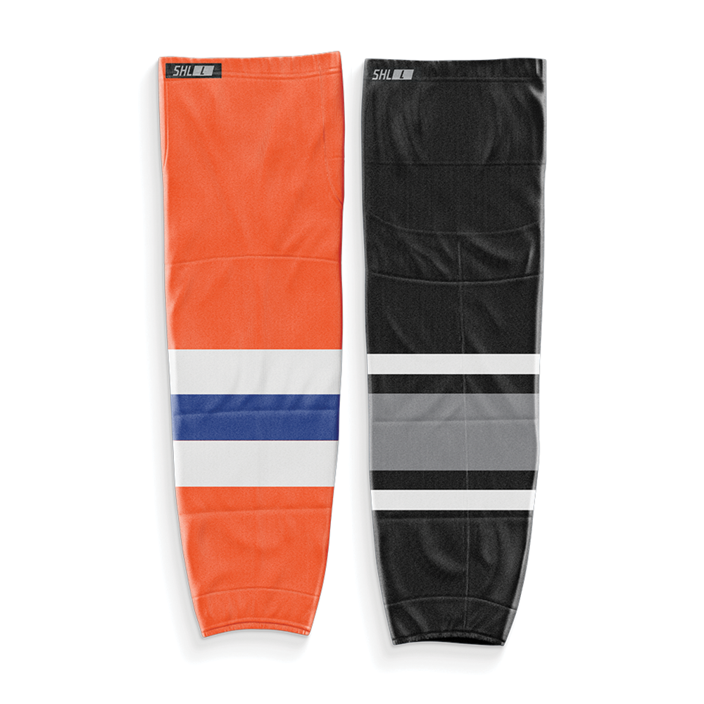 Highlanders: Reversible Socks (Orange and Black)